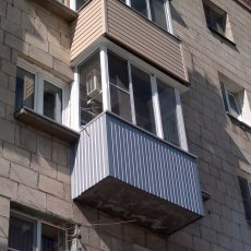 Наружная отделка балкона